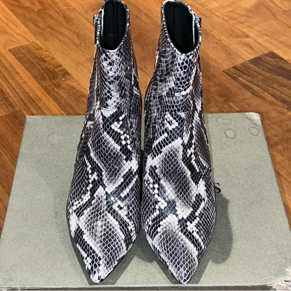 AllSaints Aster Snake Embossed Boots